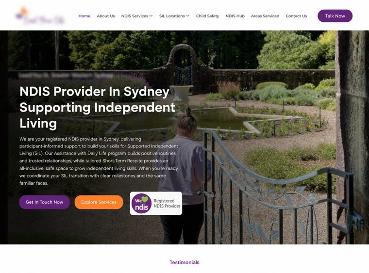 Supported Independent Living provider website