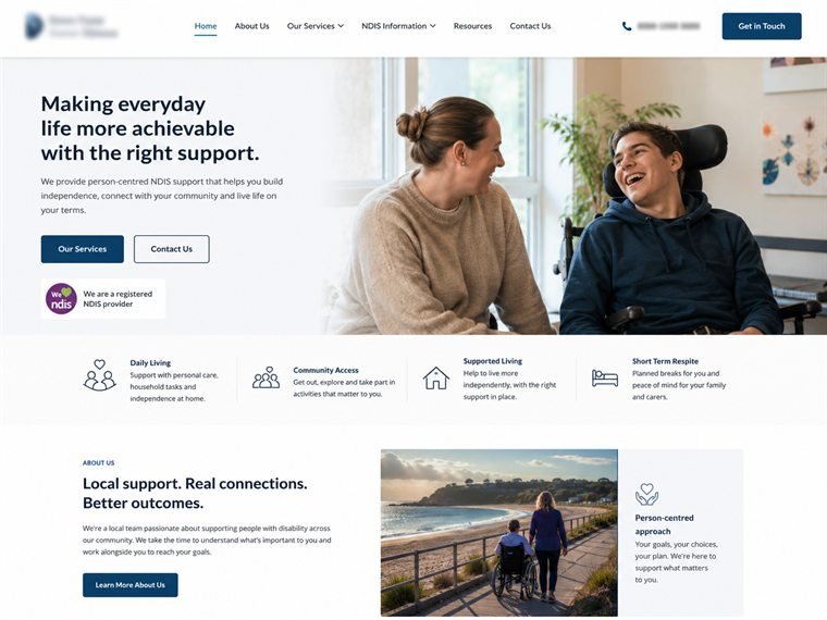 Support coordination provider website